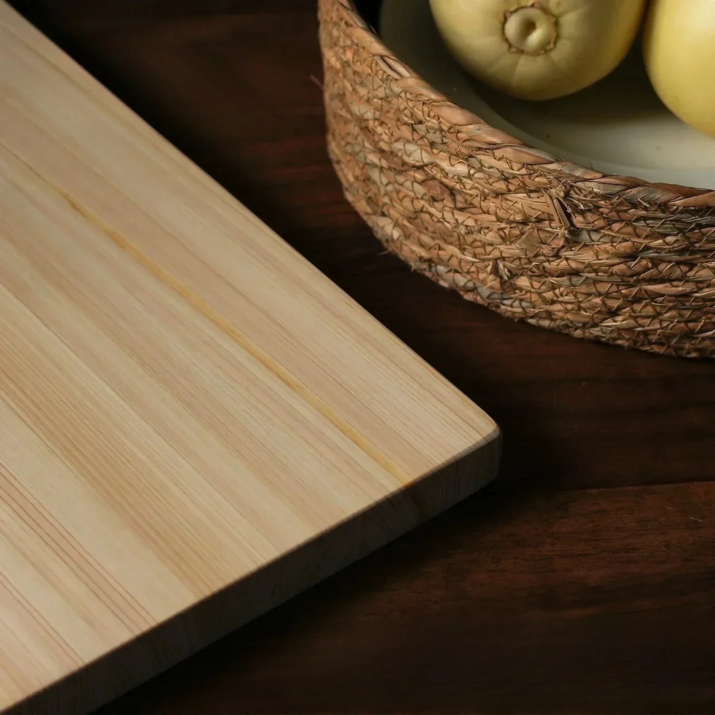 Solvin Japanese Hinoki Cutting Board, Kitchen Chopping Board, High Durability Blade Protection, Coating-free and Unpainted