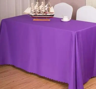 10pcs Rectangular Tablecloths Hotel Banquet Wedding Table Cloth Party Home Decoration