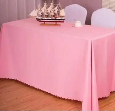 10pcs Rectangular Tablecloths Hotel Banquet Wedding Table Cloth Party Home Decoration