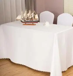 10pcs Rectangular Tablecloths Hotel Banquet Wedding Table Cloth Party Home Decoration