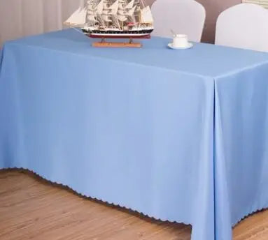 10pcs Rectangular Tablecloths Hotel Banquet Wedding Table Cloth Party Home Decoration