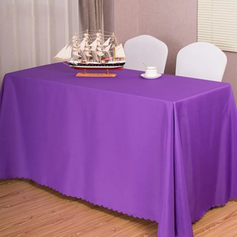 10pcs Rectangular Tablecloths Hotel Banquet Wedding Table Cloth Party Home Decoration