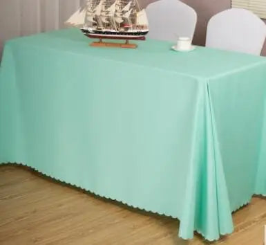 10pcs Rectangular Tablecloths Hotel Banquet Wedding Table Cloth Party Home Decoration