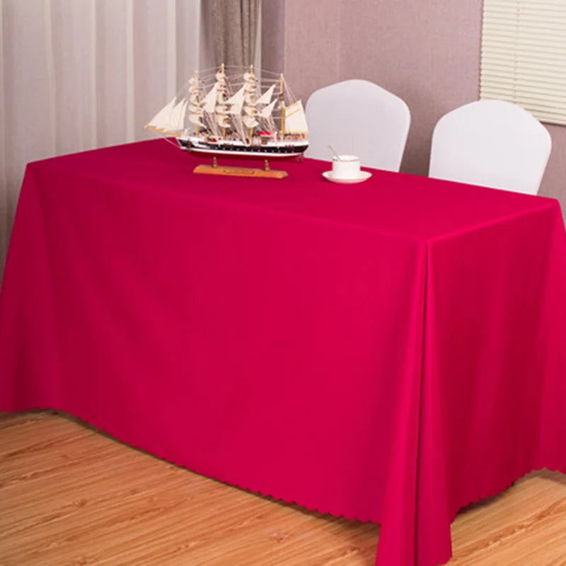 10pcs Rectangular Tablecloths Hotel Banquet Wedding Table Cloth Party Home Decoration