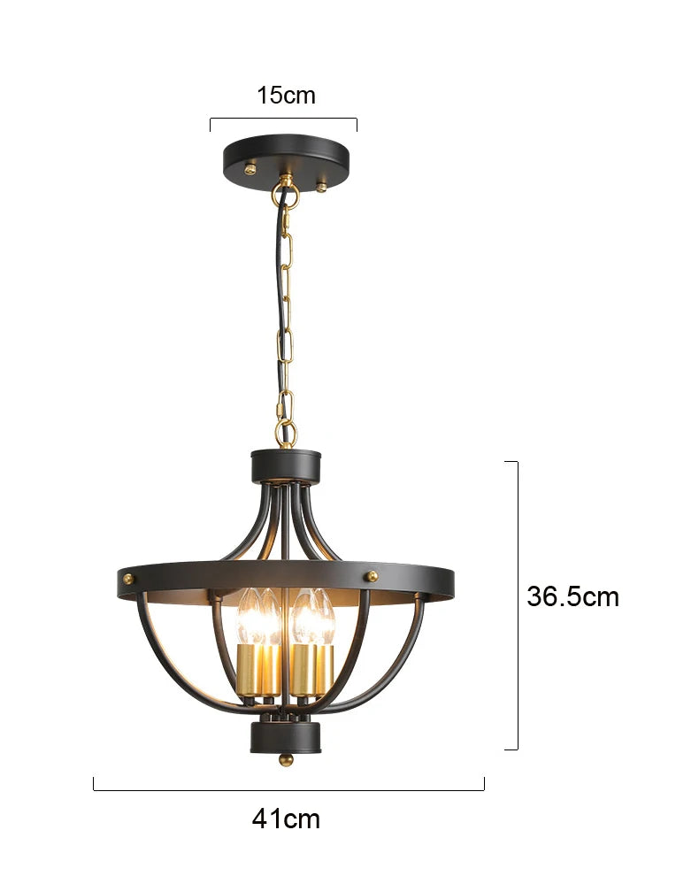 Modern Farmhouse Geometric Chandelier Light Fixture Pendant Lamp for Kitchen  Rustic Hanging Pendant Lighting For Dining Room